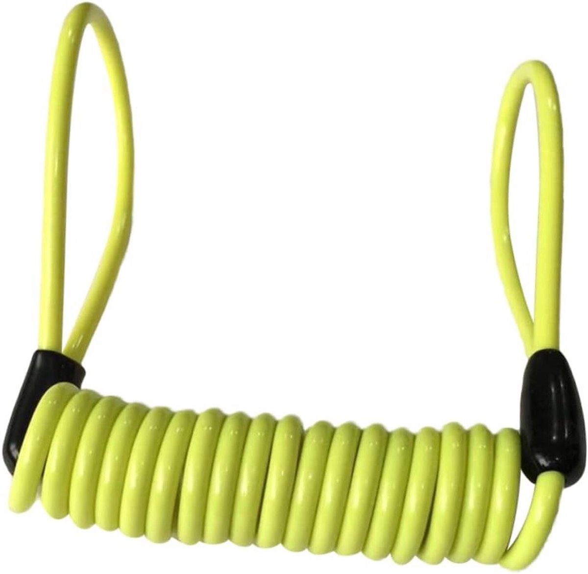 Motorfiets Schijfslot Kabel - Fiets Herinneringskabel - Voorkomen Schade - Dubbele Lus Einden - 120 cm - Geel