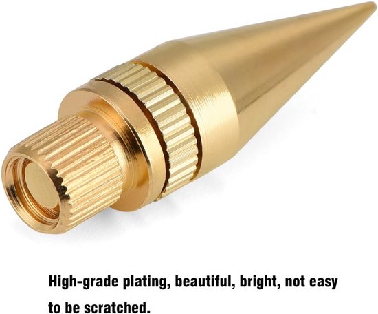 SnelShoppen - Speaker Spikes 8 Pairs 6 x 36mm Koper Speaker Spikes Met Isolatievoet Voor HiFi Apparaten, Platenspeler, Koffer, Versterker — afbeelding 3