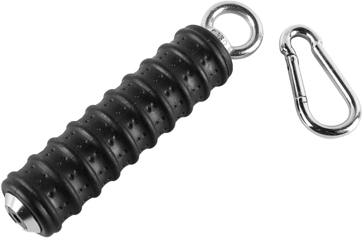 Pulldown Grip Handgreep - Rvs Staal - Met Carabiner - Voor Biceps Training - SnelShoppen