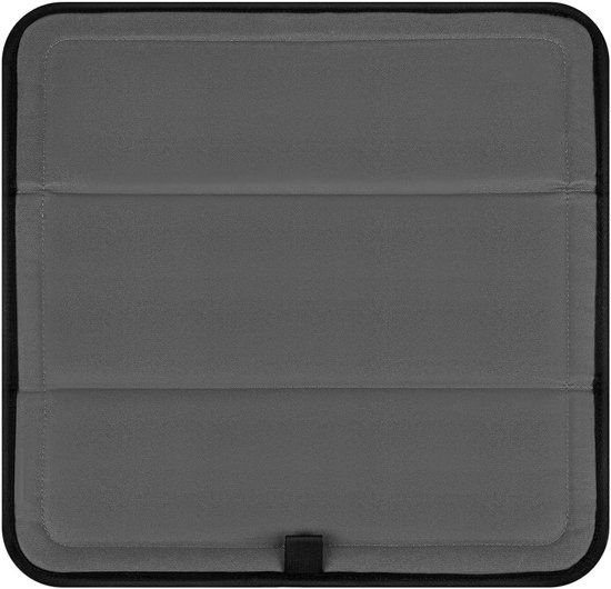 Geïsoleerde dakventilatie-zonwering voor MaxxAir-ventilator, opvouwbare verduisterings- en ventilatieafdekking van 600D Oxford-weefsel, 42 cm x 42 cm (Antracietgrijs)
