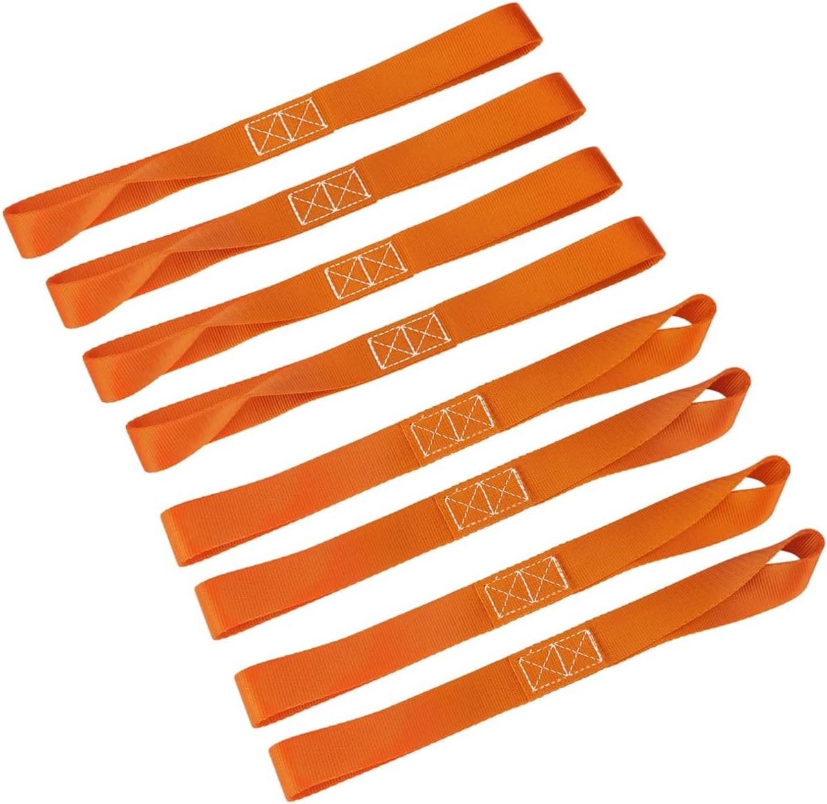 Spanbanden voor motorfiets, ATV, UTV, fiets, 2300 pond (oranje, 8 stuks)