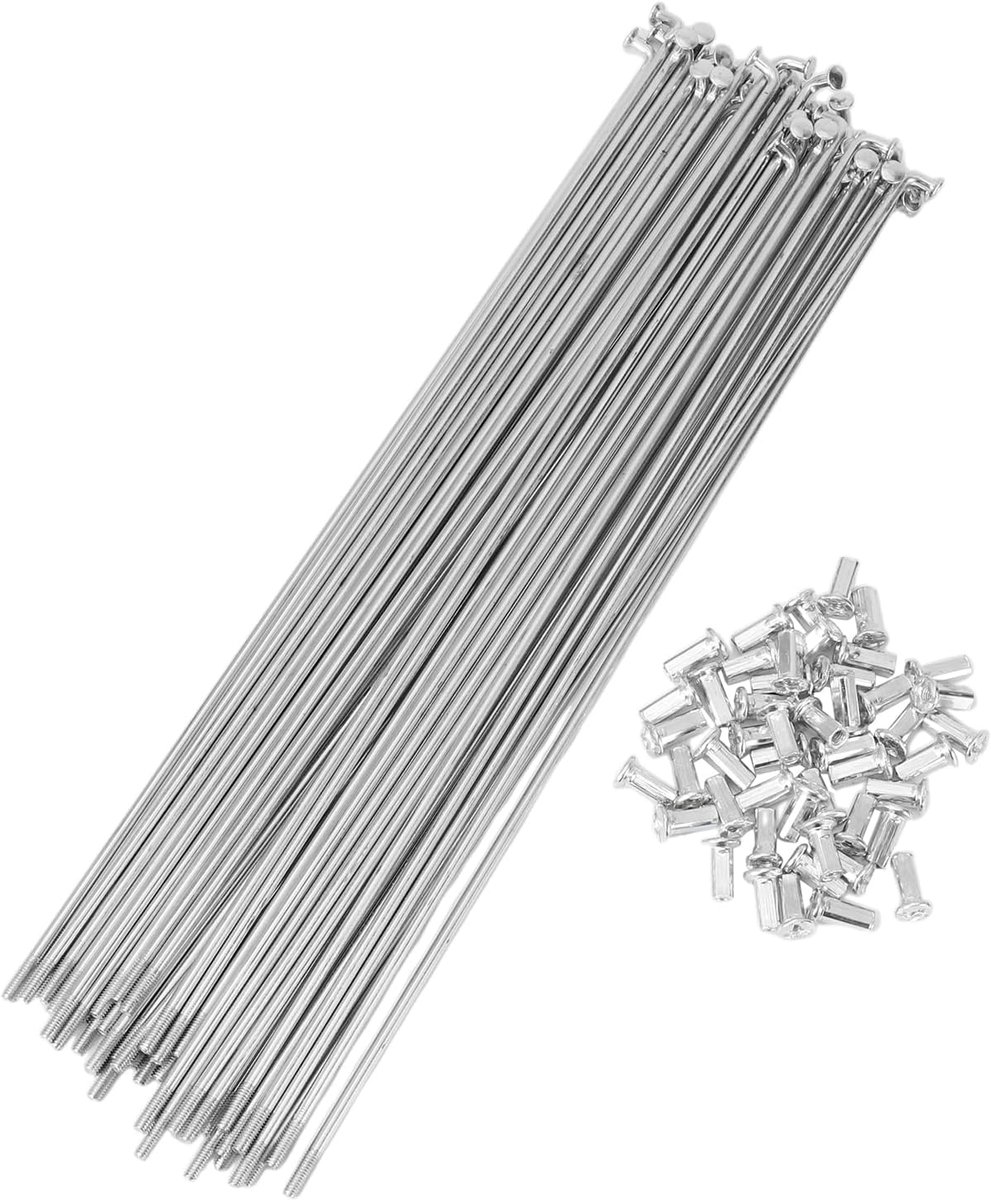 Spaken, 10 g, 265 mm, fietsspaken, koolstofstaal, verzinkt, zilverkleurig