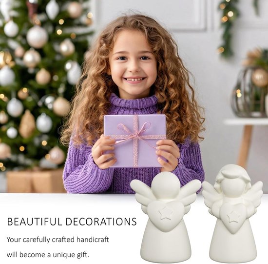 set, engel, siliconen mal engel, kerstgel, gibs vormen, siliconen, 3D-gietvorm engel, siliconen vormen, gietvormen, engel, ster van gips, siliconen vormen om te gieten, geschikt voor — afbeelding 5