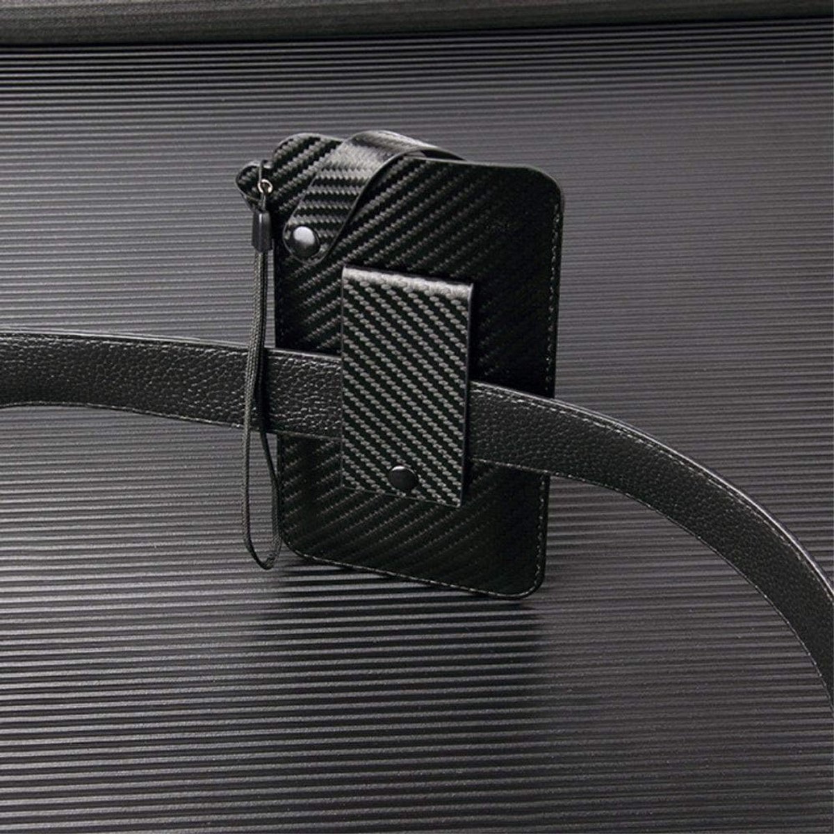 Riembehuizing met snap sluiting voor Wiko Tommy 3 - zwart