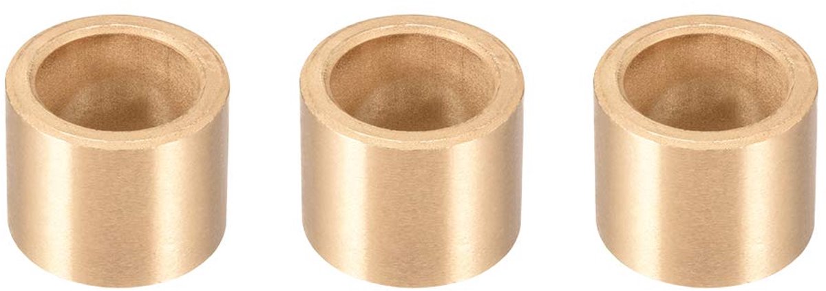 Sourcing map zelfsmerende opslaghuls sinterbrons 16 mm x 22 mm x 18 mm tinnen brons 16mm x 22mm x 18mm 3 stuks.