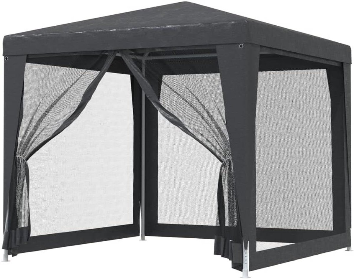 Partytent met ijzeren frame - Paviljoen waterdicht - Tuinfeesten organiseren - Met insectenbescherming - 250 x 250 x 245 cm
