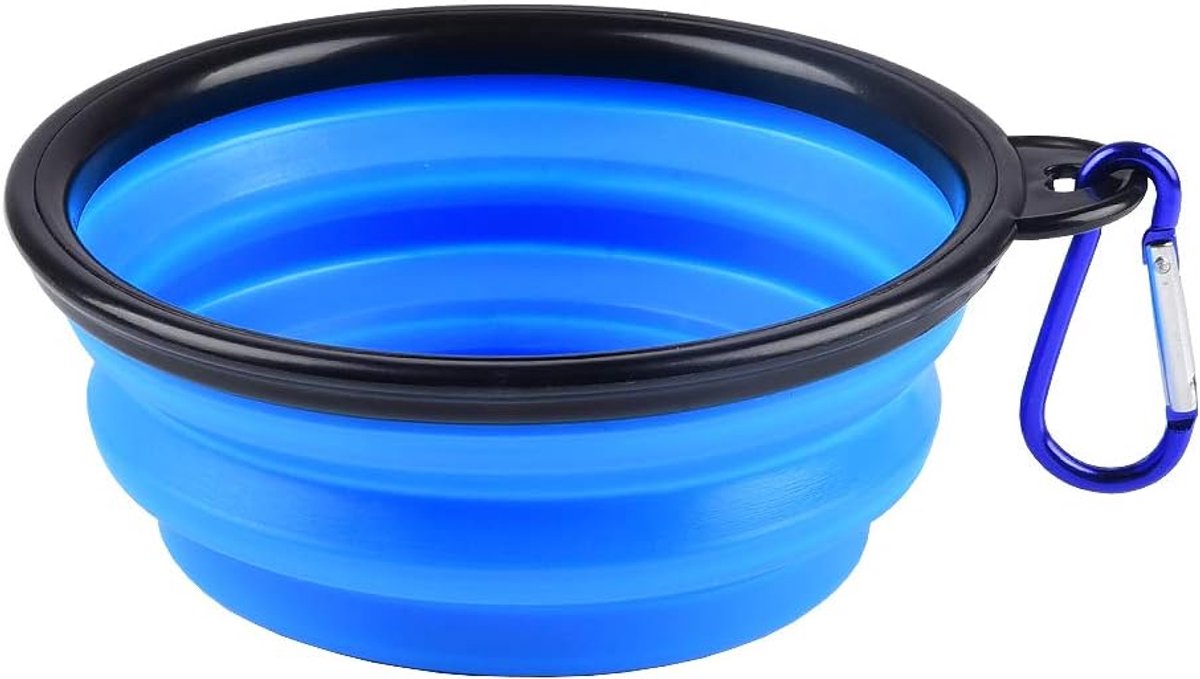 reisbak voor honden en katten, 1 set opvouwbare siliconen hondenbak, reisvoer, draagbare waterbak, drinkbak, voederbak voor huisdieren