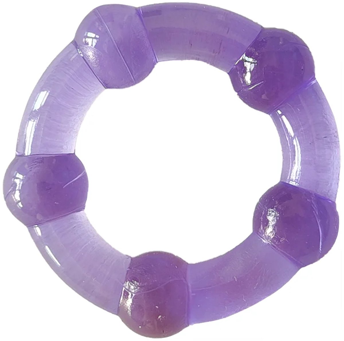Zacht Siliconen Penis Ring in Paars - Comfortabele Intieme Accessoire voor Mannen