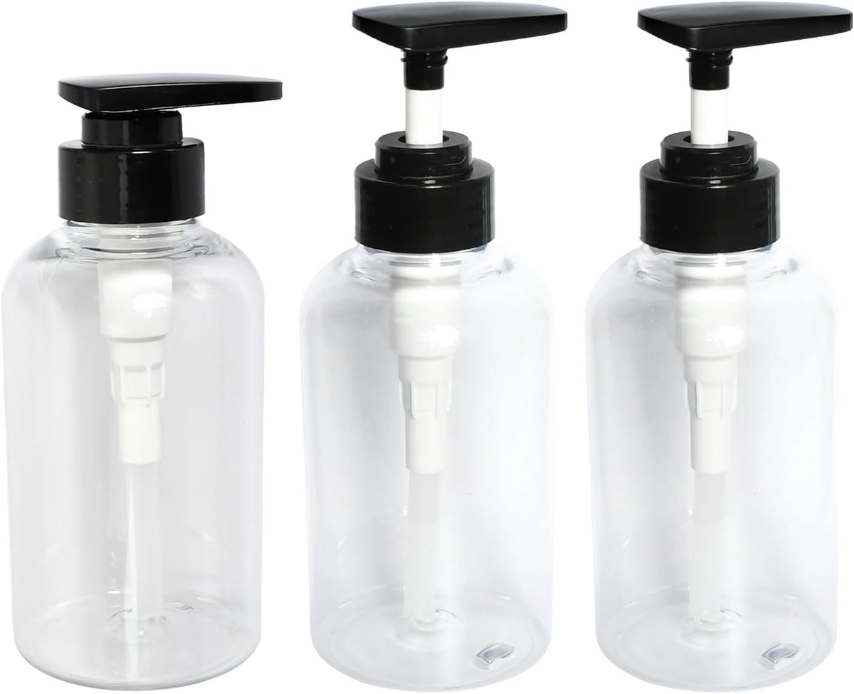 Zeepdispenser 300 ml - transparant - navulbaar - ideaal voor keuken en badkamer - ShopVlot