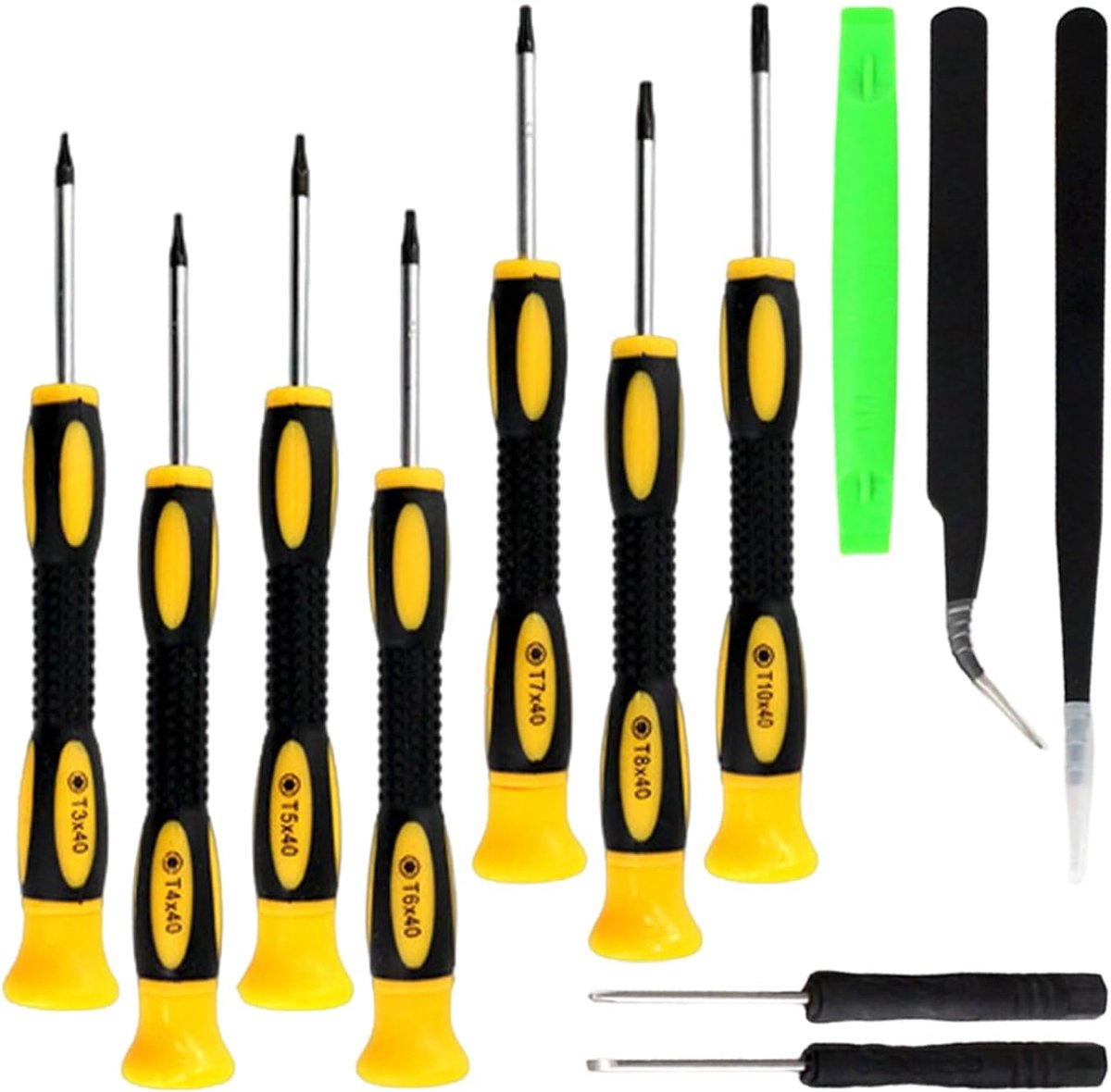 Schroevendraaierset 12-Delig - Plum Blossom - T5/T6/T7/T8/T10 - Magnetische Adsorptie - ShopVlot