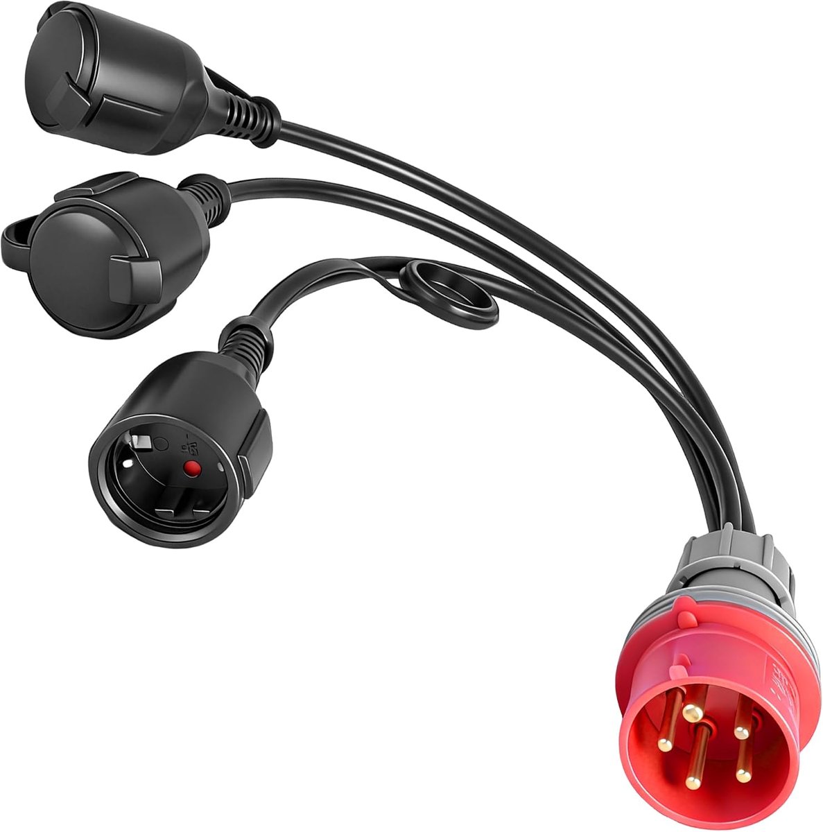 CEE adapter 16A - robuust ontwerp - waterdicht - ideaal voor buitentoepassingen - ShopVlot