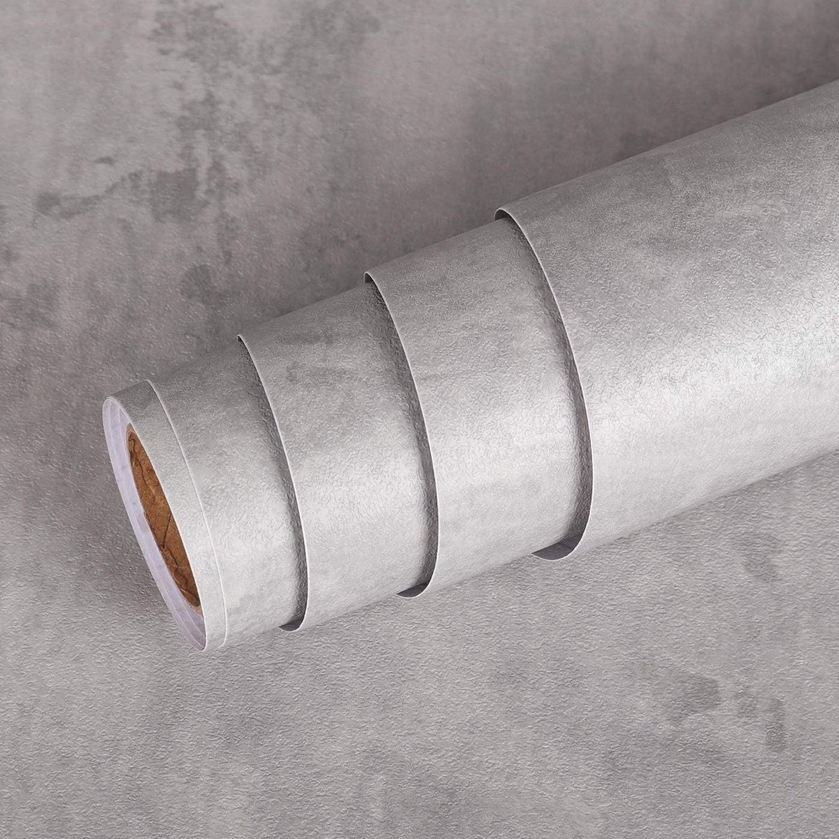 Contactpapier 40CM X 5M - Grijs Betonlook - Zelfklevend Vinyl - Perfect voor Keuken en Meubelrenovatie - ShopVlot