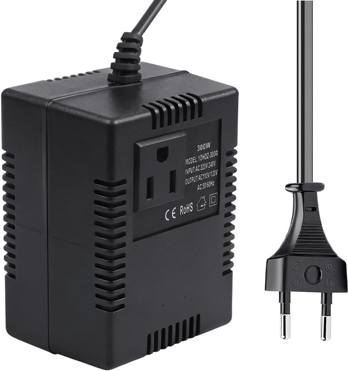 Spanningsconverter 220V naar 110V - 300W AC Adapter - Reist transformer - Voor mobiele telefoons - ShopVlot