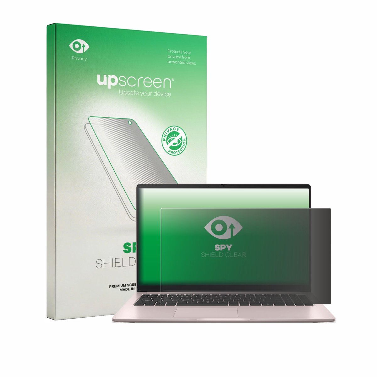 upscreen - privacy screenprotector voor ASUS Chromebook CX15 - Folie Beschermfolie Blauwlichtfilter