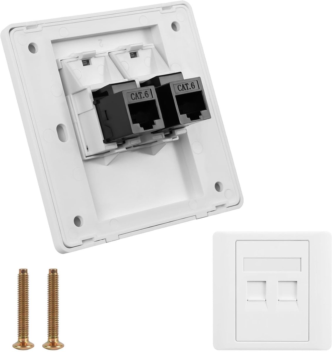 Netwerkconnector LAN Jack - STP volledig afgeschermd - Gigabit Ethernet aansluiting - Plug-and-play installatie - ShopVlot