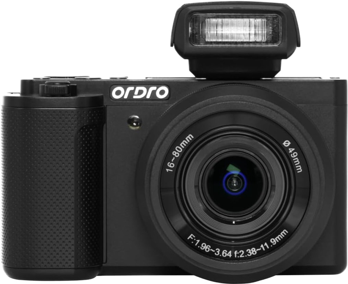 Digitale camera 64MP - Vlog camera met 16-80mm lens - 4K video en flip screen - Perfect voor content creators - ShopVlot