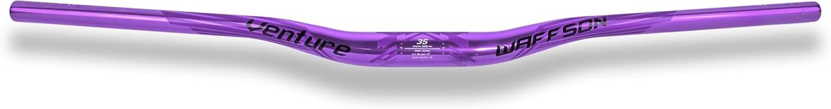 Fiets stuur 35 mm - 820 mm breed - paars - premium lichtgewicht aluminium - ShopVlot