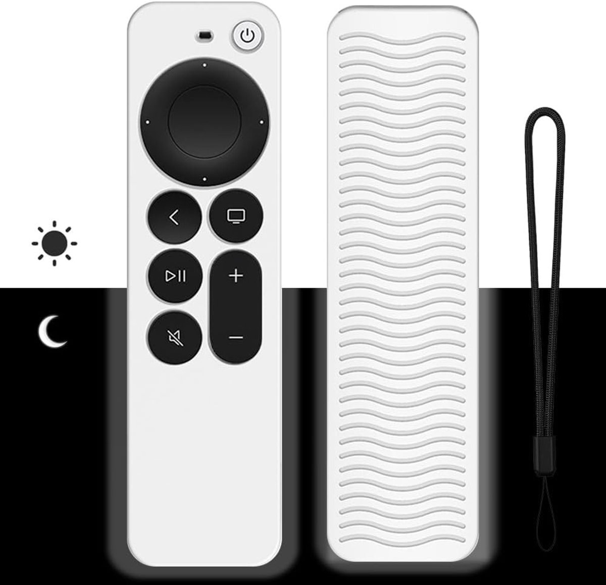 Afstandsbediening hoes voor Apple TV 4K - siliconen - non-slip grip - beschermt tegen vallen - ShopVlot