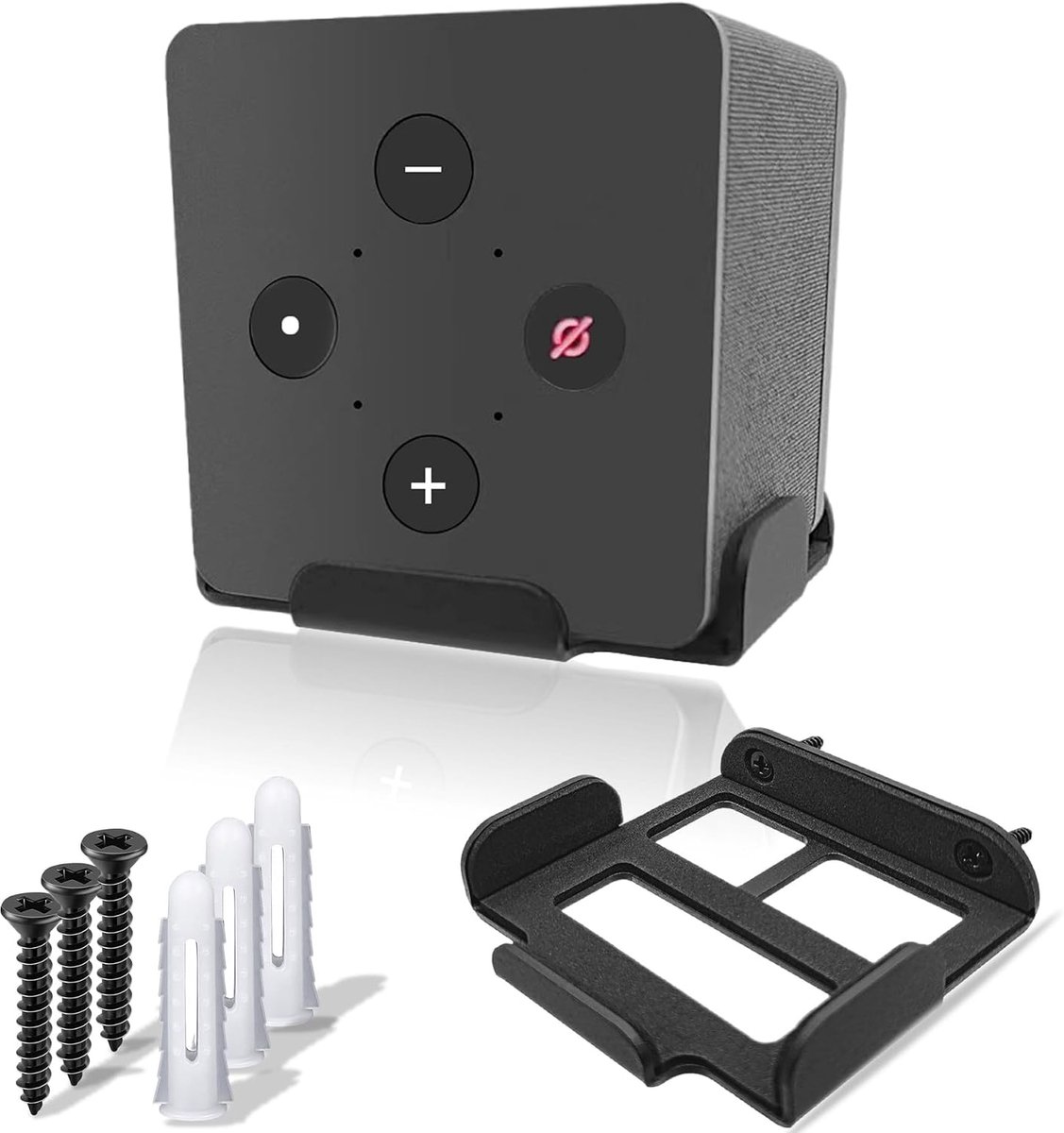 Wandbeugel voor Fire TV Cube 3e generatie - zwart - stevige bescherming - ruimtebesparend ontwerp - ShopVlot