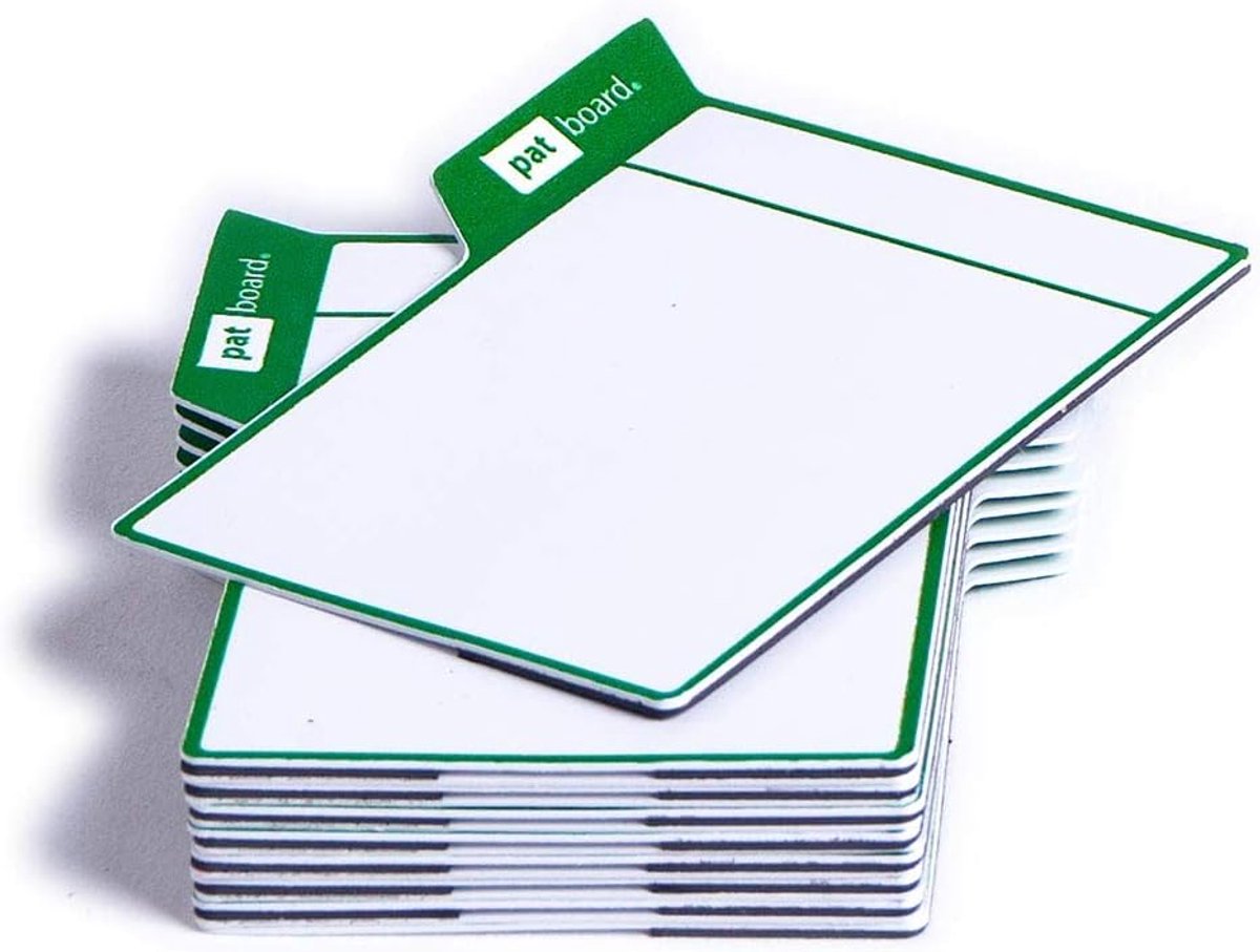 Scrum board - magnetische itemkaarten - set van 16 - groen - ideaal voor agile werkmethoden - ShopVlot
