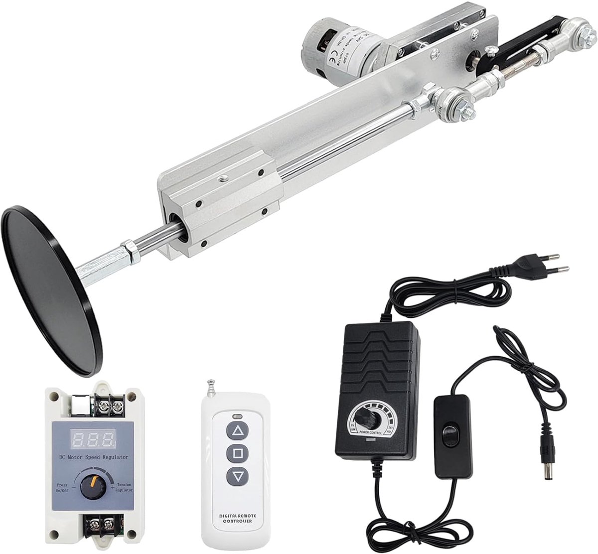 Lineaire aandrijving 24V - 120rpm - Verstelbaar met afstandsbediening - Ideaal voor DIY-projecten - ShopVlot