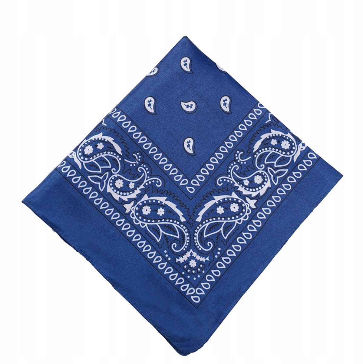 Blauwe Bandana Sjaal - Katoen, 53x53cm - Unisex