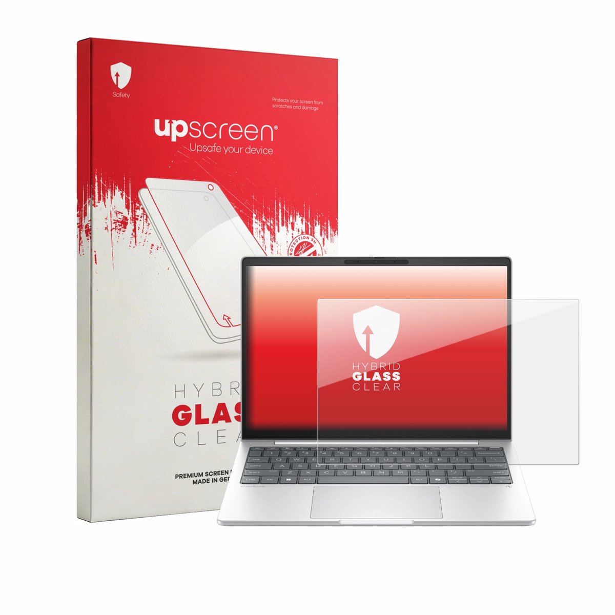 upscreen - Screenprotector voor HP EliteBook 8 G1a 13" - Folie Beschermfolie Beschermglas transparant