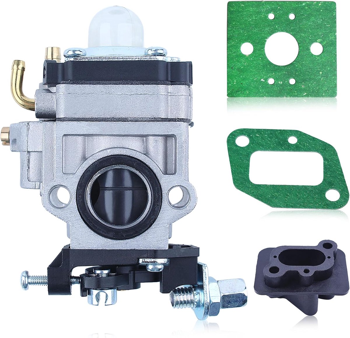 Carburateur en Inlaatmanifold 43Cc - Inclusief 2 afdichtingen - Voor benzinemotoren en tuingereedschap - ShopVlot