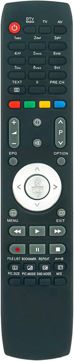 Afstandsbediening voor DMTech 4K OLED Smart TV - vervangend - eenvoudig in gebruik - geen installatie nodig - ShopVlot