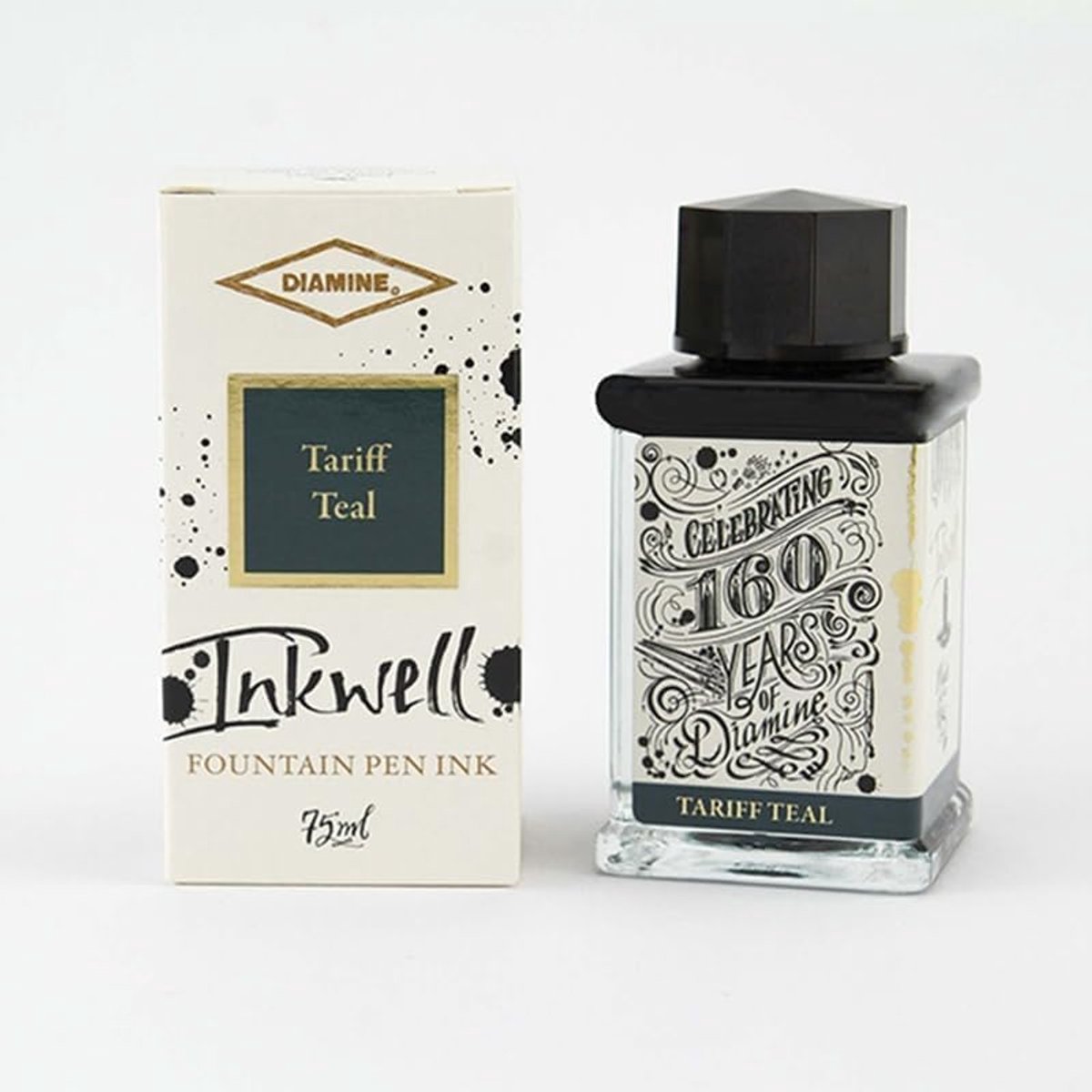 Vulpotlood inkt 75ml - Tarief Teal - Premium kwaliteit - Perfect voor calligrafie - ShopVlot