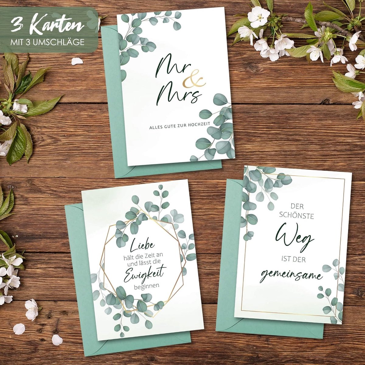 Huwelijkskaart - Luxe afwerking - Persoonlijke boodschap - Perfect voor speciale gelegenheden - SnelShoppen