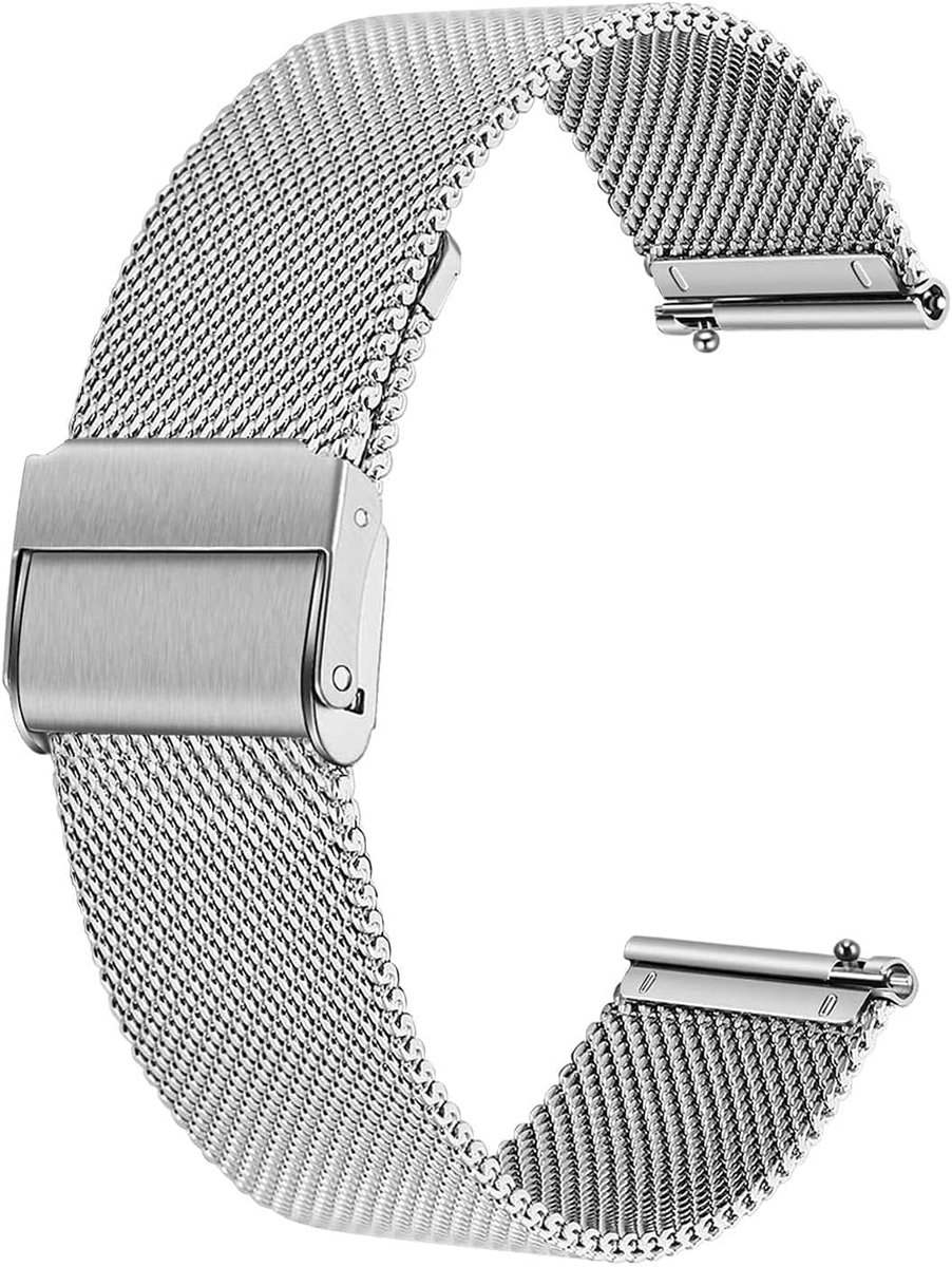 Horlogeband 22mm - RVS Mesh - Snelle vervangband - Stijlvolle upgrade - SnelShoppen
