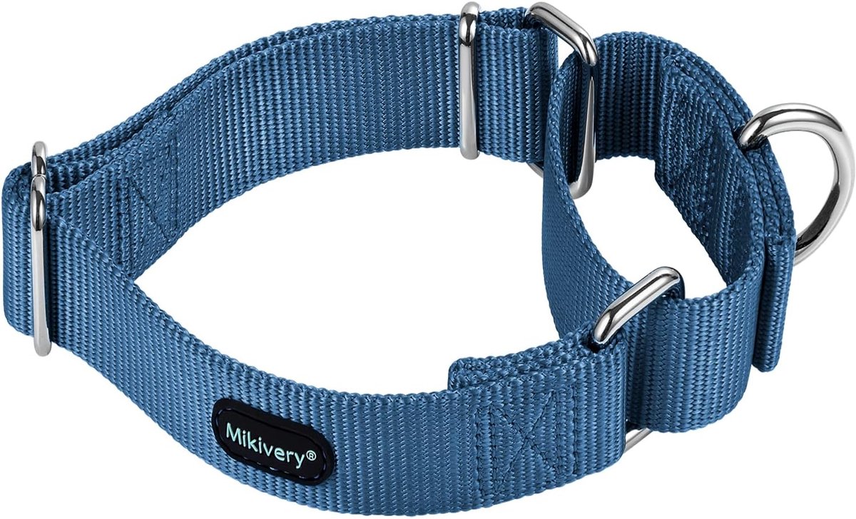Hondenhalsband Martingale Verstelbaar - Nylon met Metalen Sluiting - SnelShoppen