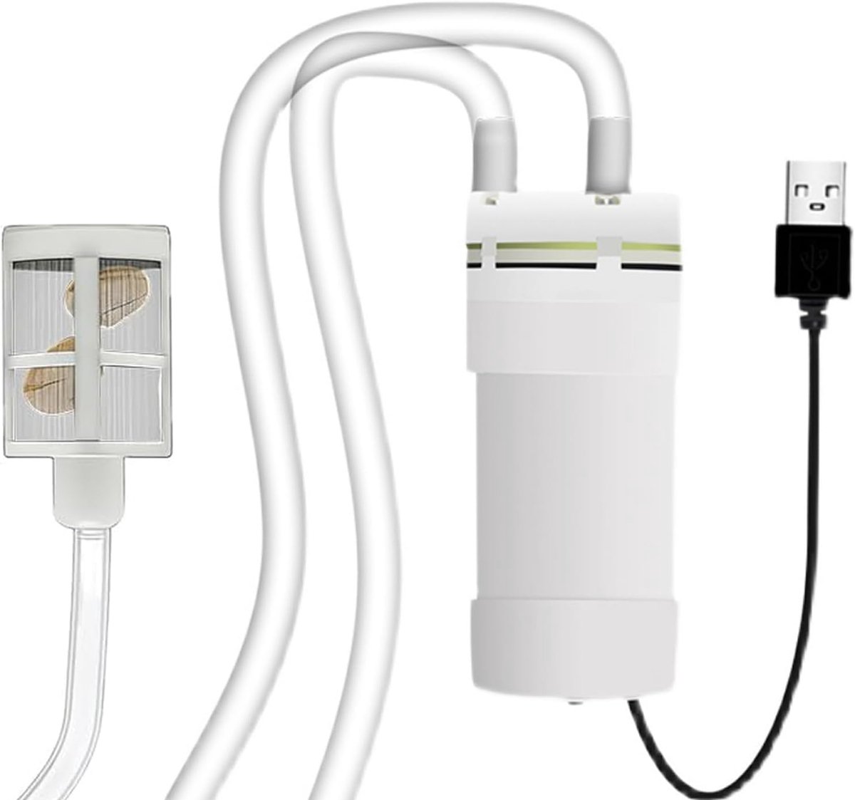 Zelfaanzuigende USB-waterpomp - 5 V mini pomp - met 3 m pvc-slang - ideaal voor thuis en tuin - SnelShoppen