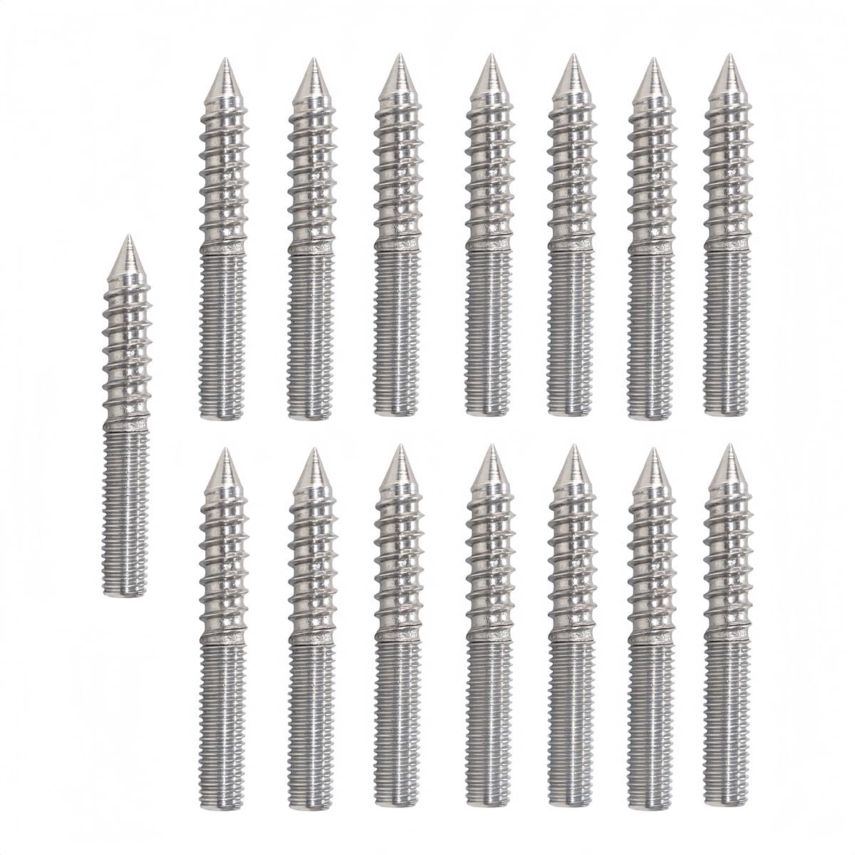 Dubbelzijdige zelftappende schroeven M8x60mm - 304 roestvrij staal - weerstaan roest en corrosie - SnelShoppen