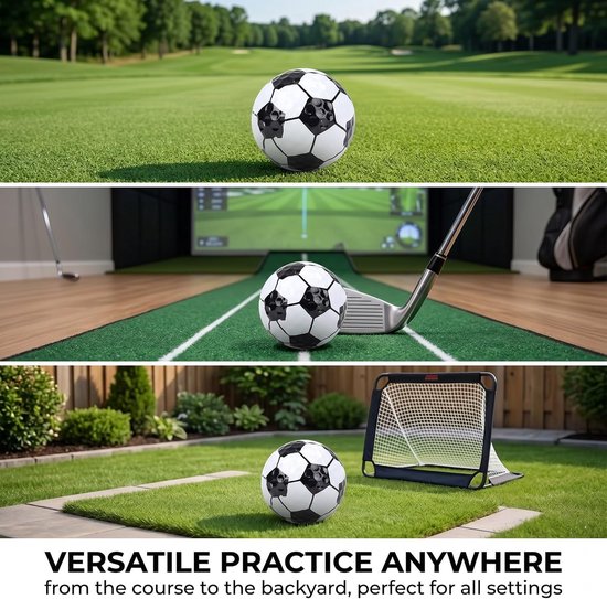 Golfballen 3 stuks - voetbalmodel - kleurrijk ontwerp - grappige cadeaus voor golfers - SnelShoppen — afbeelding 3