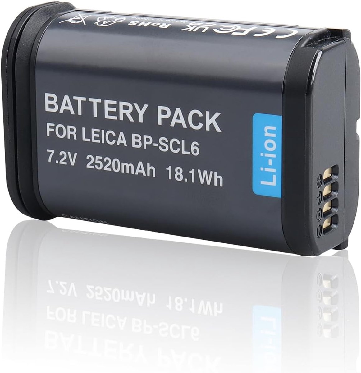 Accu 2520 mAh - Vervangingsaccu BP-SCL6 - Hoge capaciteit - Voor Leica Q2 Q3 - ShopVlot