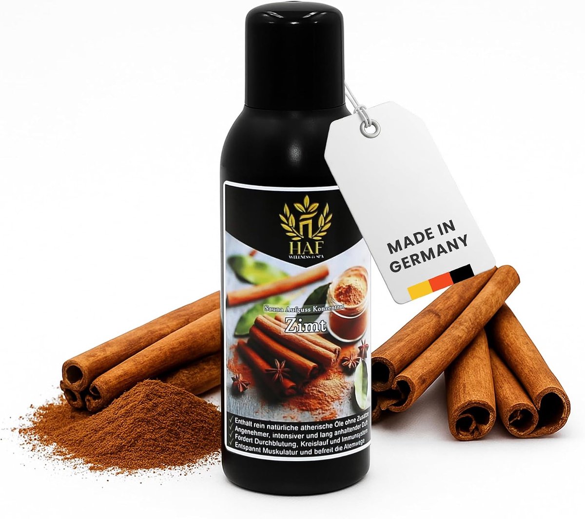 Sauna infusion concentraten 250 ml - kaneel - 100% natuurlijk - intensieve geurbeleving - ShopVlot