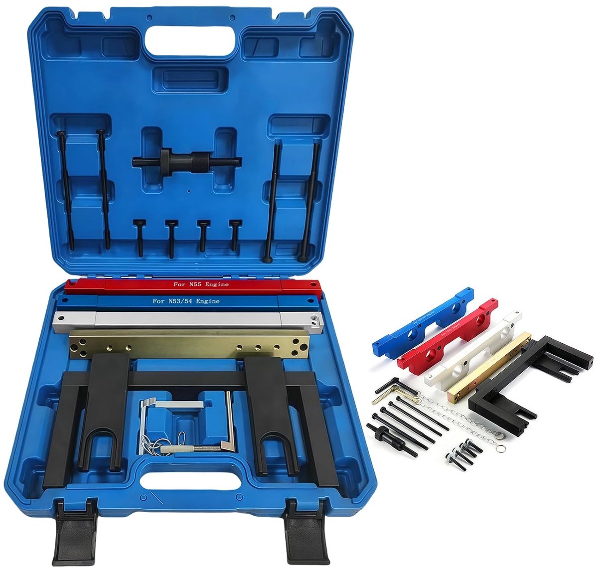 Timing riem motor afstel gereedschap - Compatibel met BMW N51/N52/N53/N54/N55 - Inclusief workshop trolley insert - ShopVlot