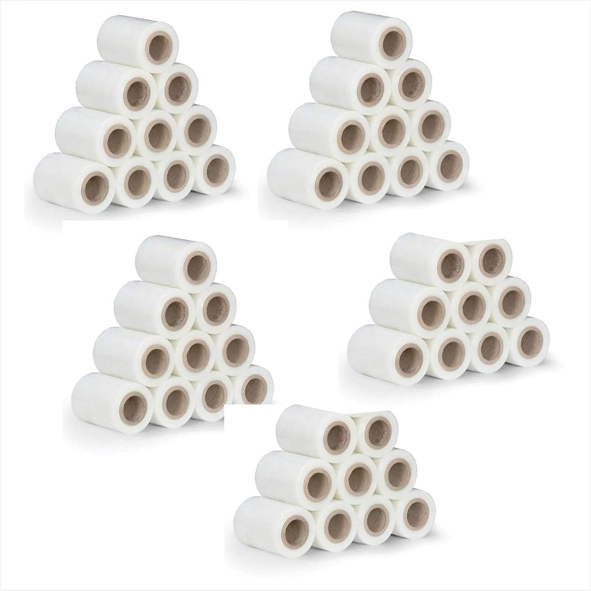 Stretchfolie 48 rollen 10cm x 150m - transparant - 5-laags - ideaal voor verpakken - ShopVlot