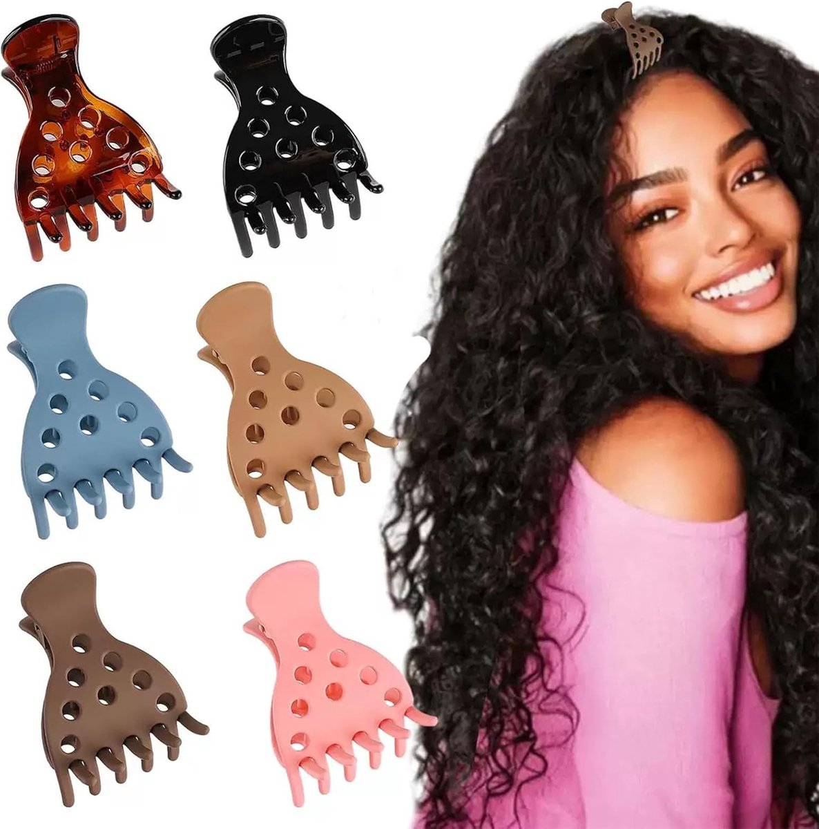 6 haarspeldjes voor het optillen van haarwortels krullende haarclips volumineuze krulklemmen voor het optillen van haarwortels haarclips