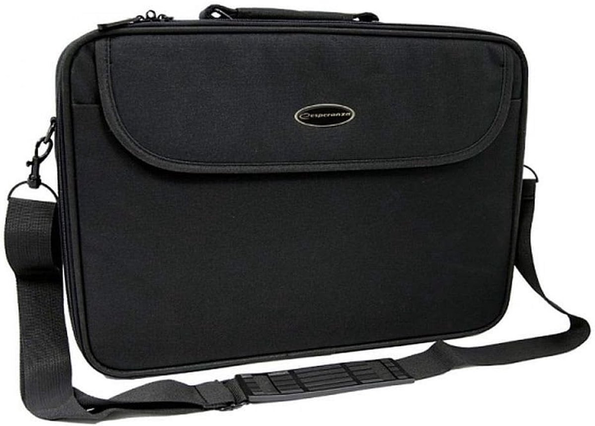 Notebook case zwart - geschikt voor 15,6 inch - waterafstotend materiaal - ideale bescherming voor je laptop - SnelShoppen