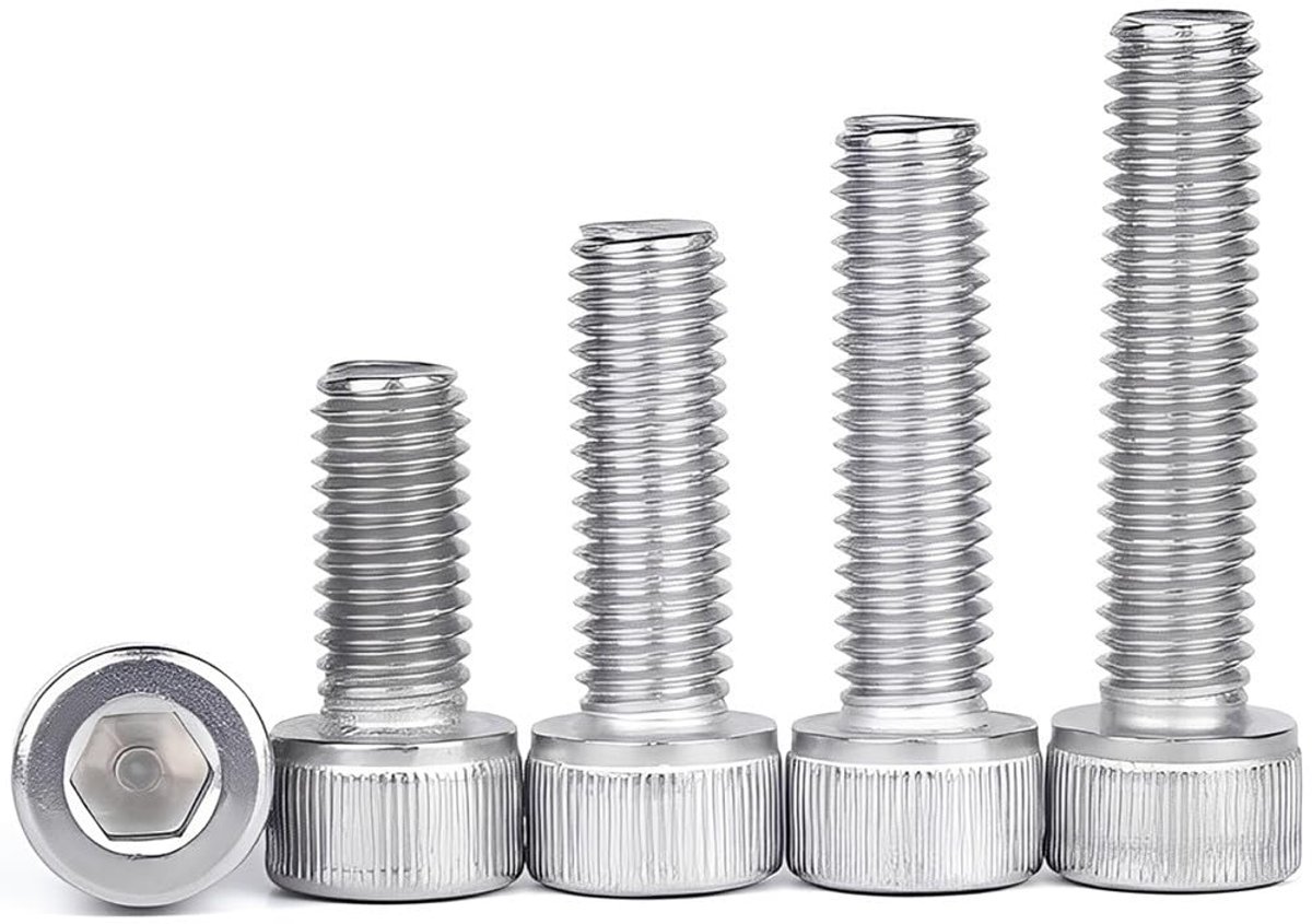 20 stuks cilinderschroeven, M5 x 25 mm, met binnenzeskant van roestvrij staal, A2, V2A, machineschroeven voor industriële machines, motorvoertuigen, bouw