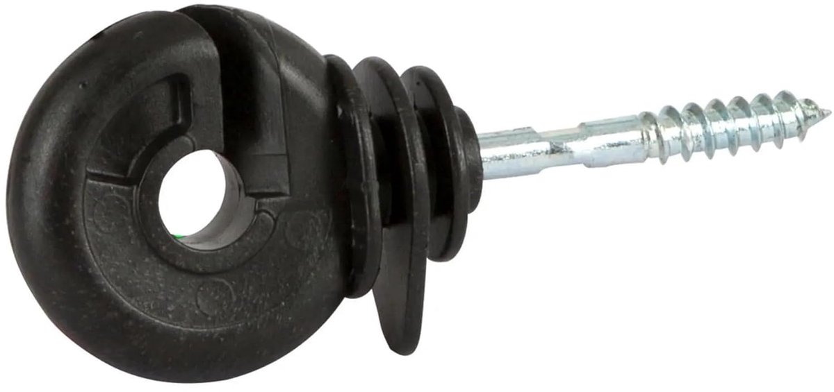 50x Ringisolator met draad - verzinkte steun 5,3 mm diameter - robuuste weidezaun isolatoren voor draad, touw, gestrande draad & band