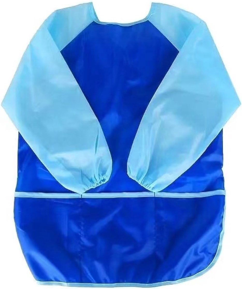 Schort kinderen - Blauwe verfschort - Waterdicht - Perfect voor knutselen - SnelShoppen
