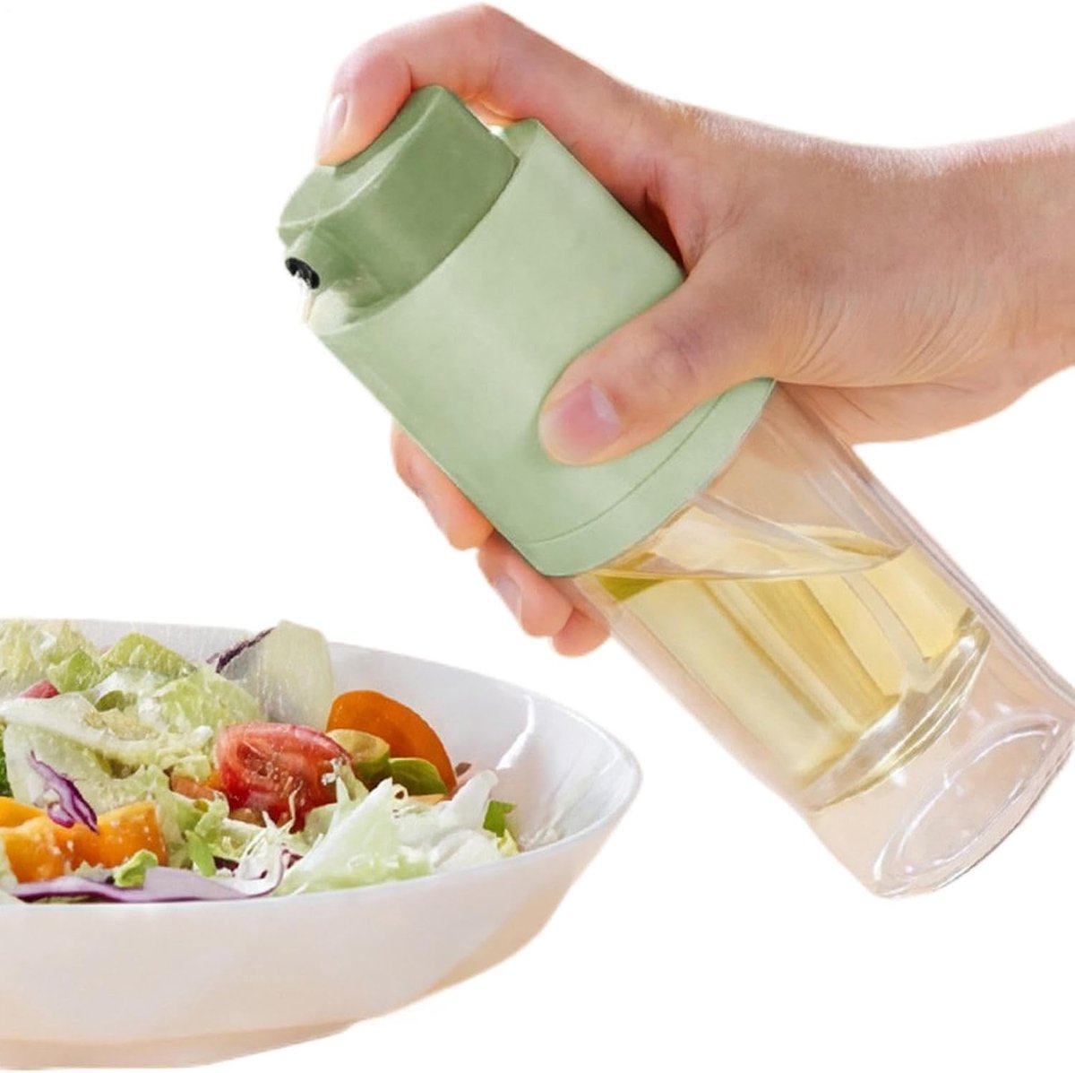 Oliesproeier voor het koken, intrekbare spuitfles, keukenhulp, voor keuken, levensmiddelen, vlees, salade, braden, bestrijden, grillen, BBQ, barbecue, heteluchtfriteuse, thuis