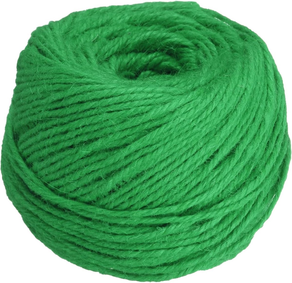 328 voet natuurlijk jute koord, 3 mm dun tuintouw, gekleurd plantenkoord voor doe-het-zelf kunsthandwerk, geschenkverpakking, decoratie, verpakking, tuinieren, plantenhanger, groen