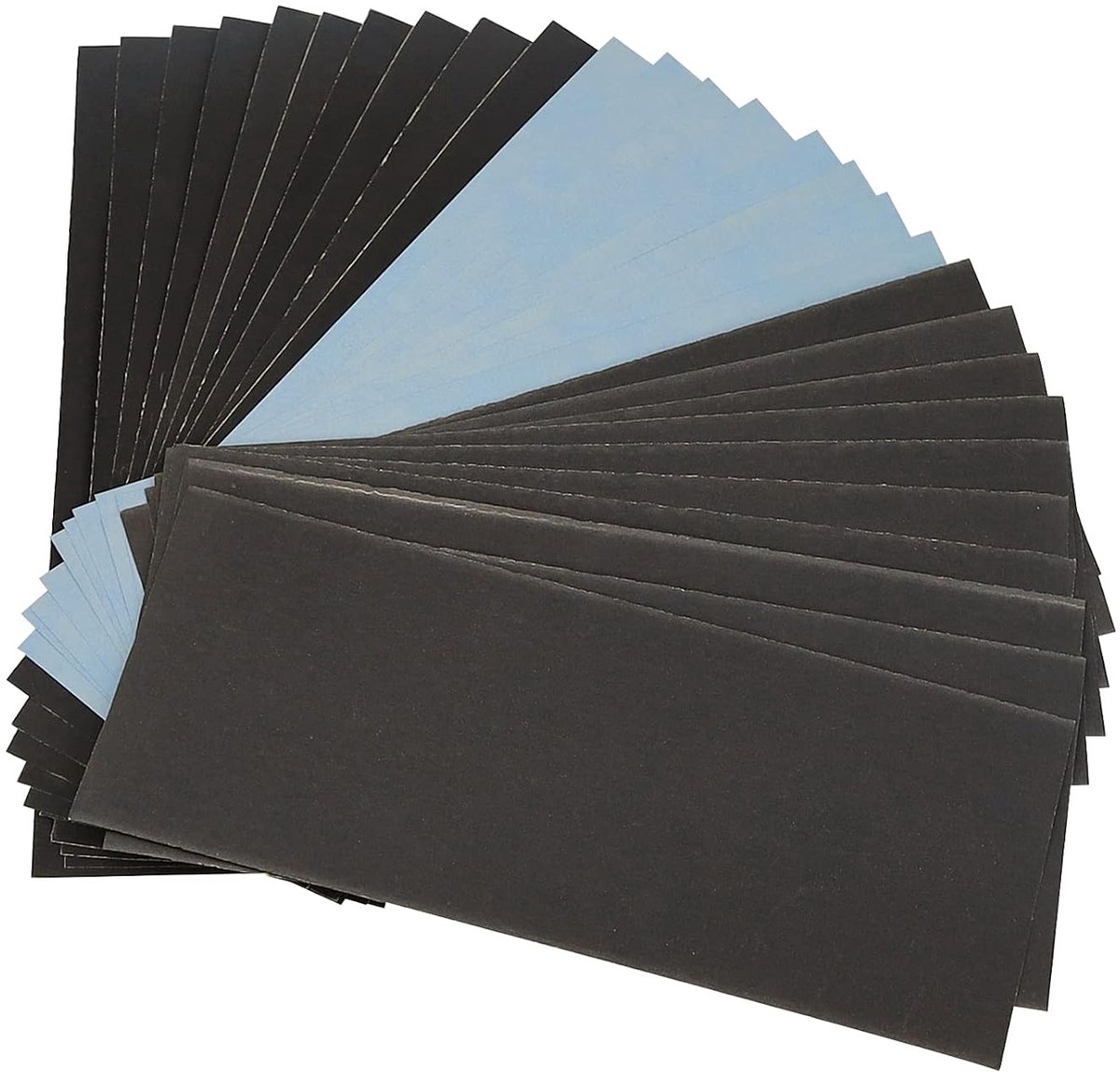Schuurpapierset, 30 stuks schuurpapier, nat en droog schuurpapier, 120 tot 5000 korrel nat schuurpapier voor auto, houten meubels, steen, lak, metaal, glas (23,5 x 9,5 cm)