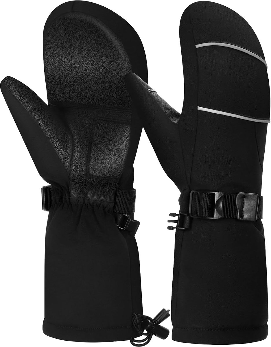 Winterskihandschoenen voor volwassenen, waterdichte thermische wanten voor mannen en vrouwen, touchscreen winddichte sneeuwhandschoenen voor koud weer voor buitensporten