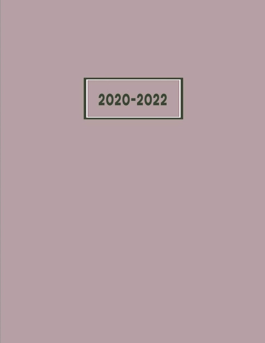 2020-2022 Monthly Planner: 3-Year Diary, Scheduler and Organizer for Work & Personal Use | Include Notes Pages and Year Calendars at a Glance – Martini + Cabbage